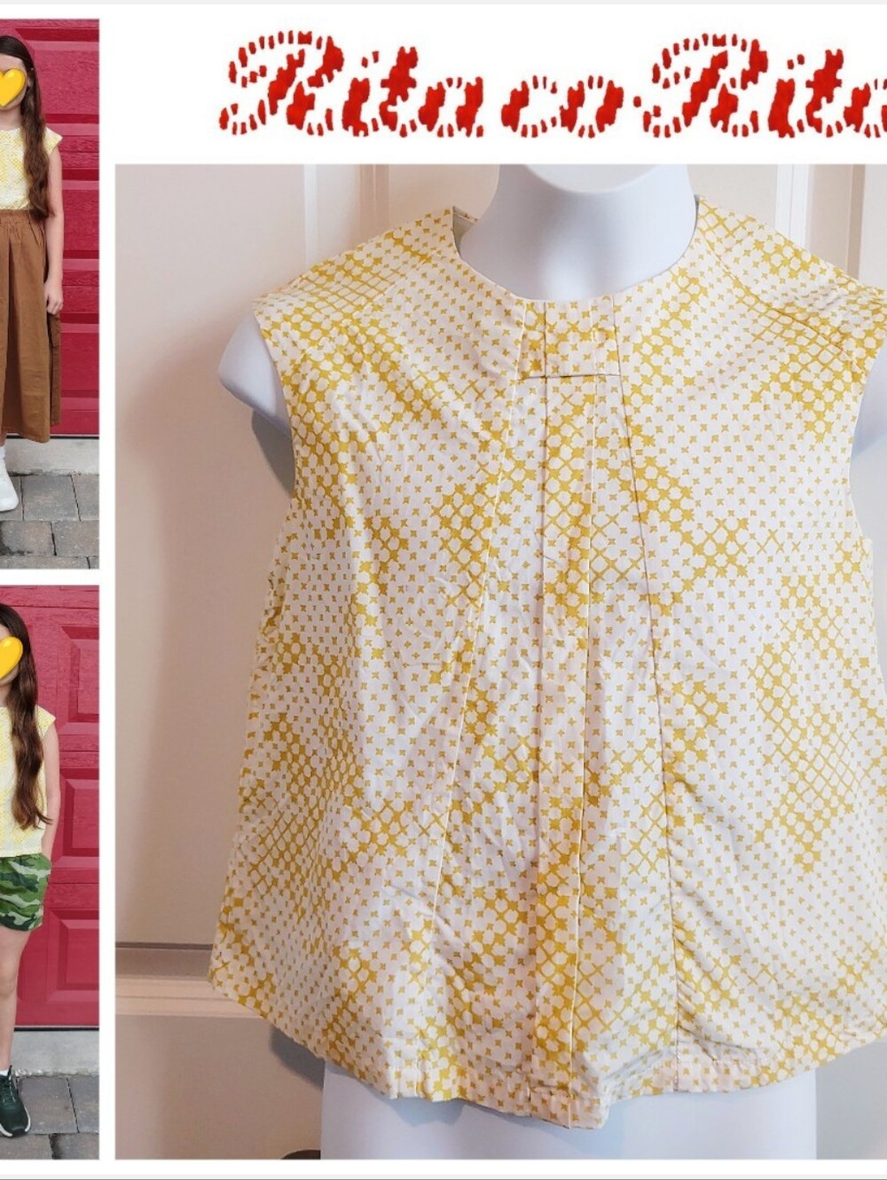 Rite co Rita Abstract Blouse (Belgium Brand)